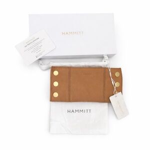 Hammitt 110 NORTH 
Toast Tan/Brushed Gold Wallet-New With Tags